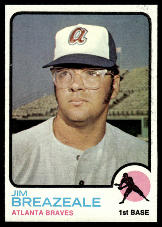 1973 Topps Baseball #33 - Jim Breazeale - EXMT