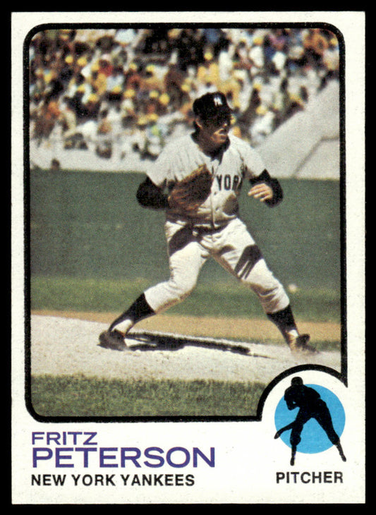 1973 Topps Baseball #82 - Fritz Peterson - NM