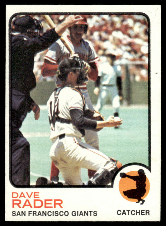 1973 Topps Baseball #121 - Dave Rader - EXMT