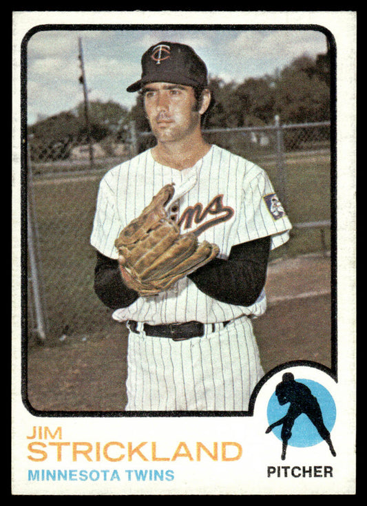 1973 Topps Baseball #122 - Jim Strickland - EXMT
