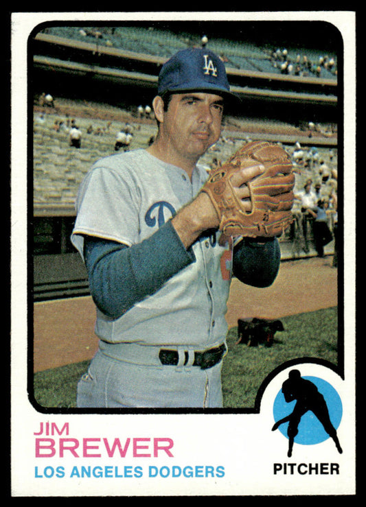 1973 Topps Baseball #126 - Jim Brewer - EXMT