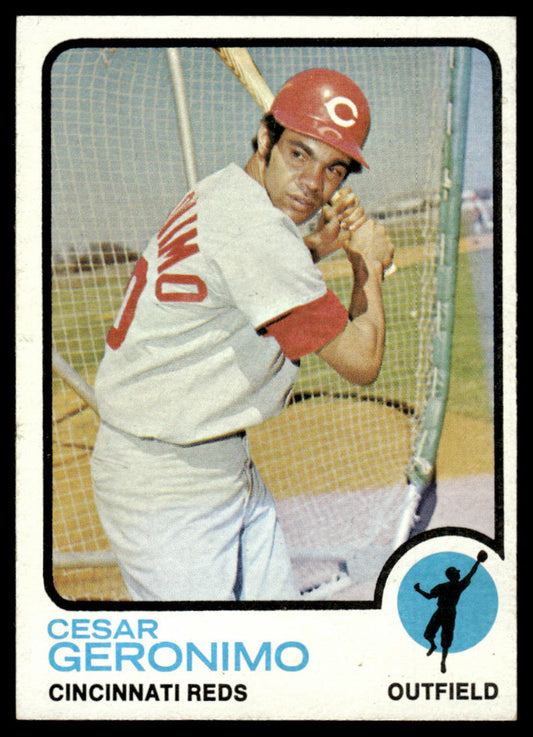 1973 Topps Baseball #156 - Cesar Geronimo - EXMT