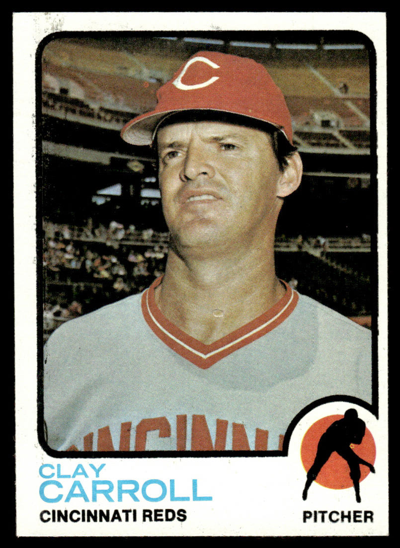 1973 Topps Baseball #195 - Clay Carroll - EXMT
