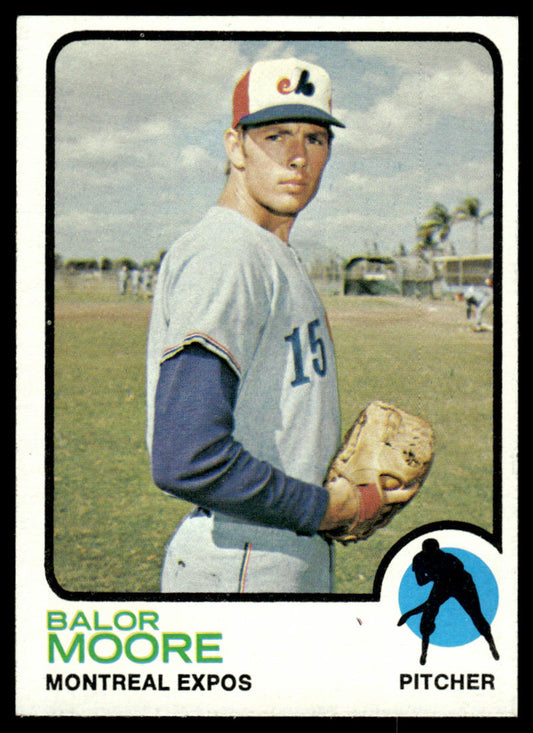 1973 Topps Baseball #211 - Balor Moore - NM
