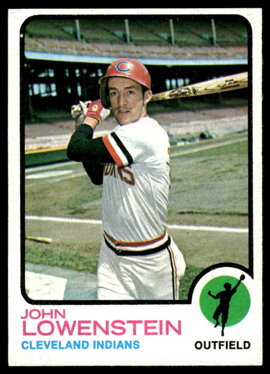 1973 Topps Baseball #327 - John Lowenstein - EXMT