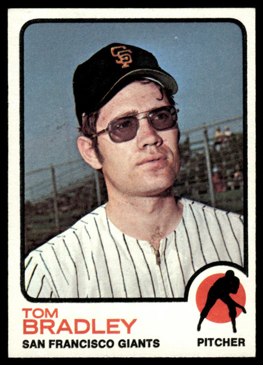 1973 Topps Baseball #336 - Tom Bradley - NM