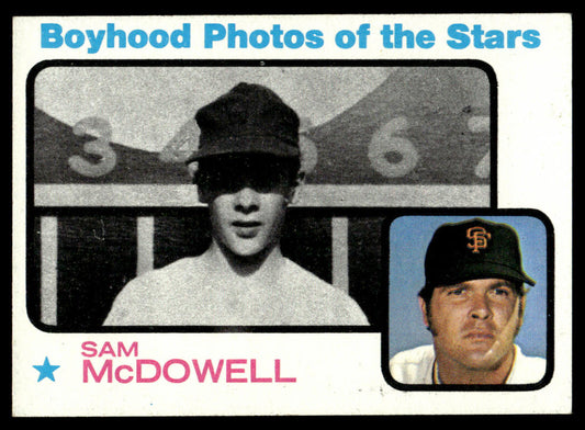 1973 Topps Baseball #342 - Sam McDowell KP - EXMT