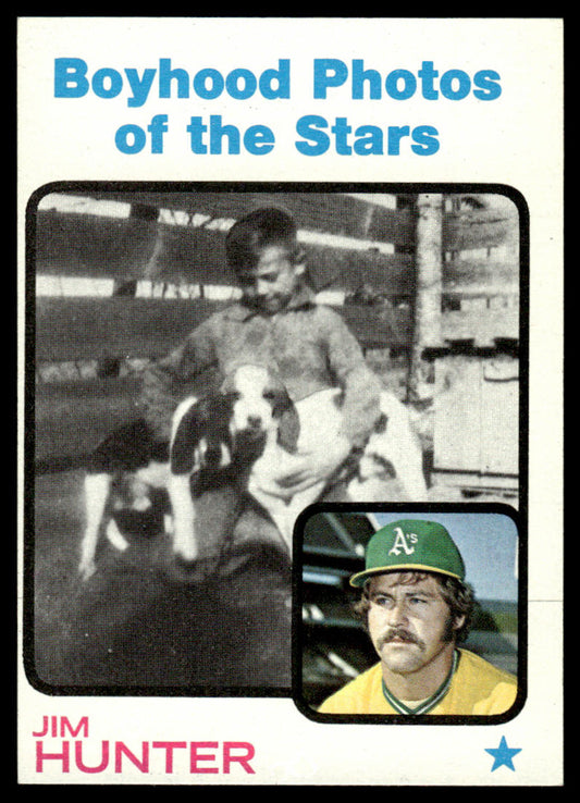 1973 Topps Baseball #344 - Jim Hunter KP - EX