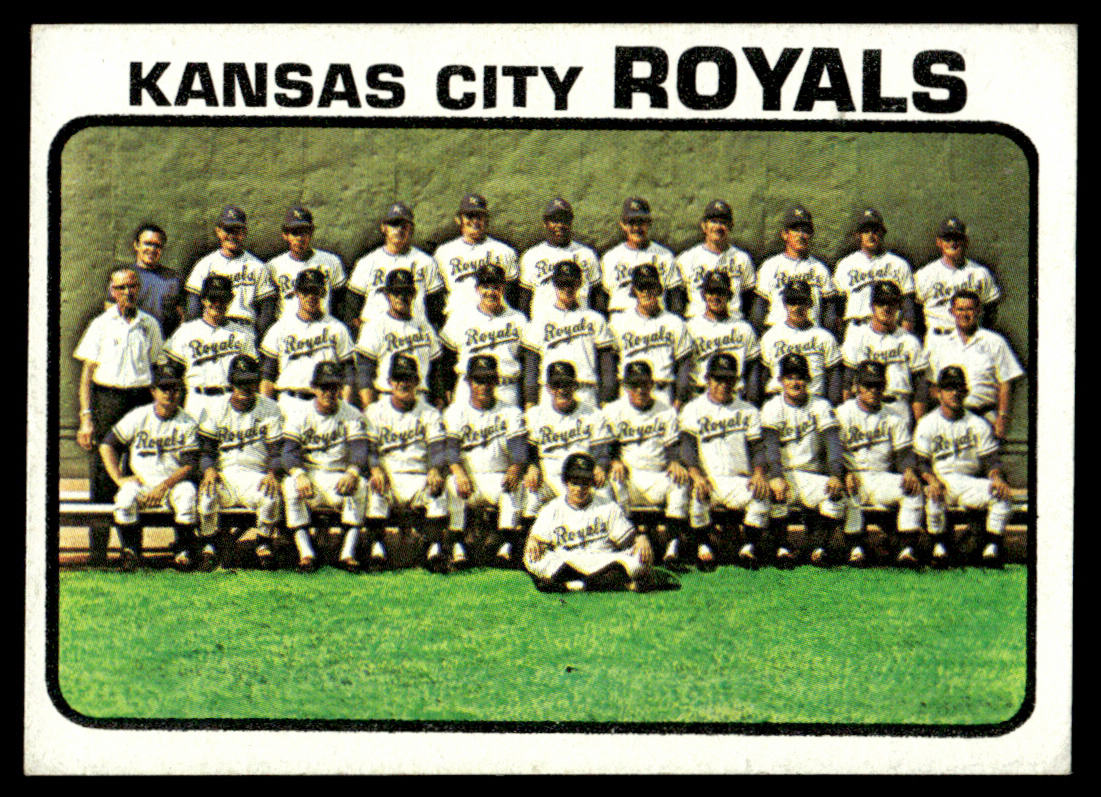 1973 Topps Baseball #347 - Kansas City Royals - EXMT