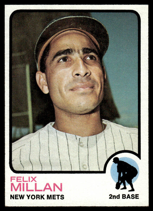1973 Topps Baseball #407 - Felix Millan - EXMT