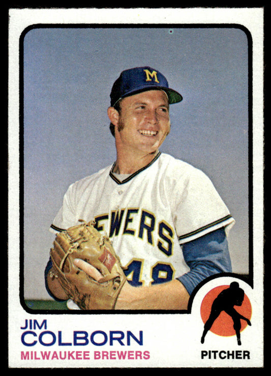 1973 Topps Baseball #408 - Jim Colborn - EXMT