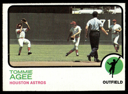 1973 Topps Baseball #420 - Tommie Agee - EXMT