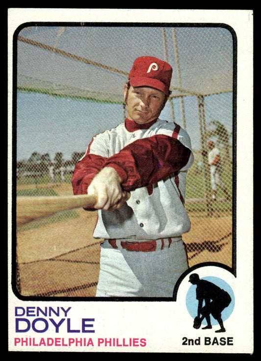 1973 Topps Baseball #424 - Denny Doyle - EXMT
