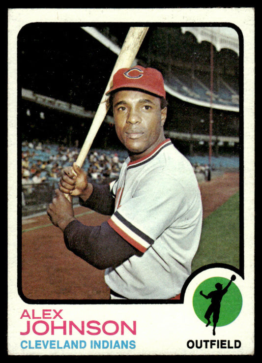 1973 Topps Baseball #425 - Alex Johnson - EXMT
