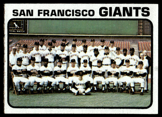 1973 Topps Baseball #434b - San Francisco Giants - EX