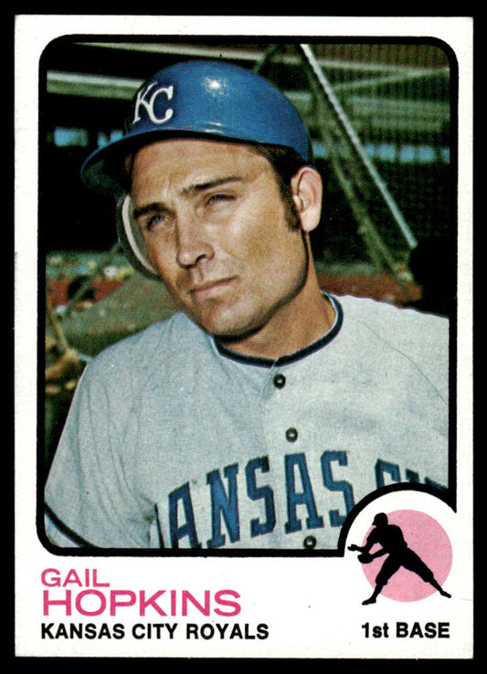 1973 Topps Baseball #441 - Gail Hopkins - EXMT
