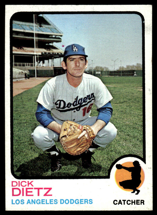 1973 Topps Baseball #442 - Dick Dietz - EXMT