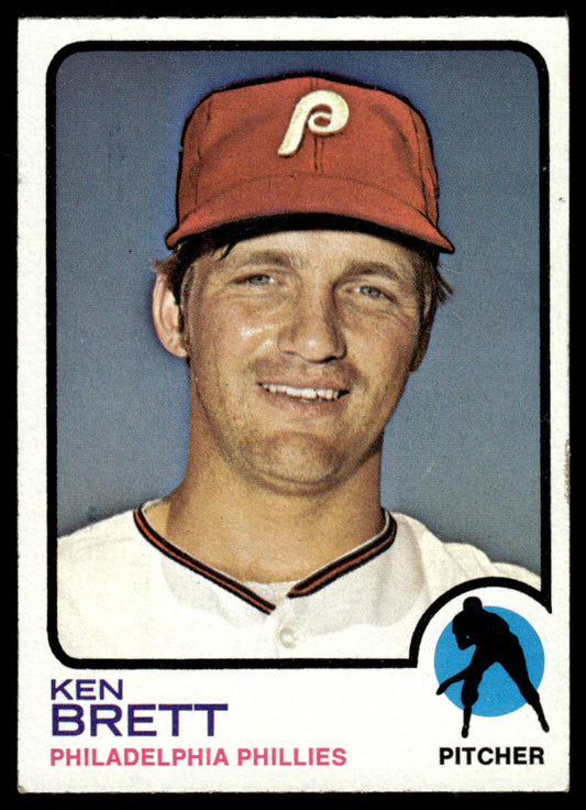 1973 Topps Baseball #444 - Ken Brett - NM