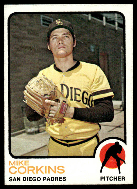1973 Topps Baseball #461 - Mike Corkins - EXMT