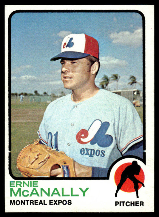 1973 Topps Baseball #484 - Ernie McAnally - EXMT