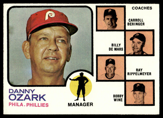 1973 Topps Baseball #486a - Phillies Field Leaders - EX