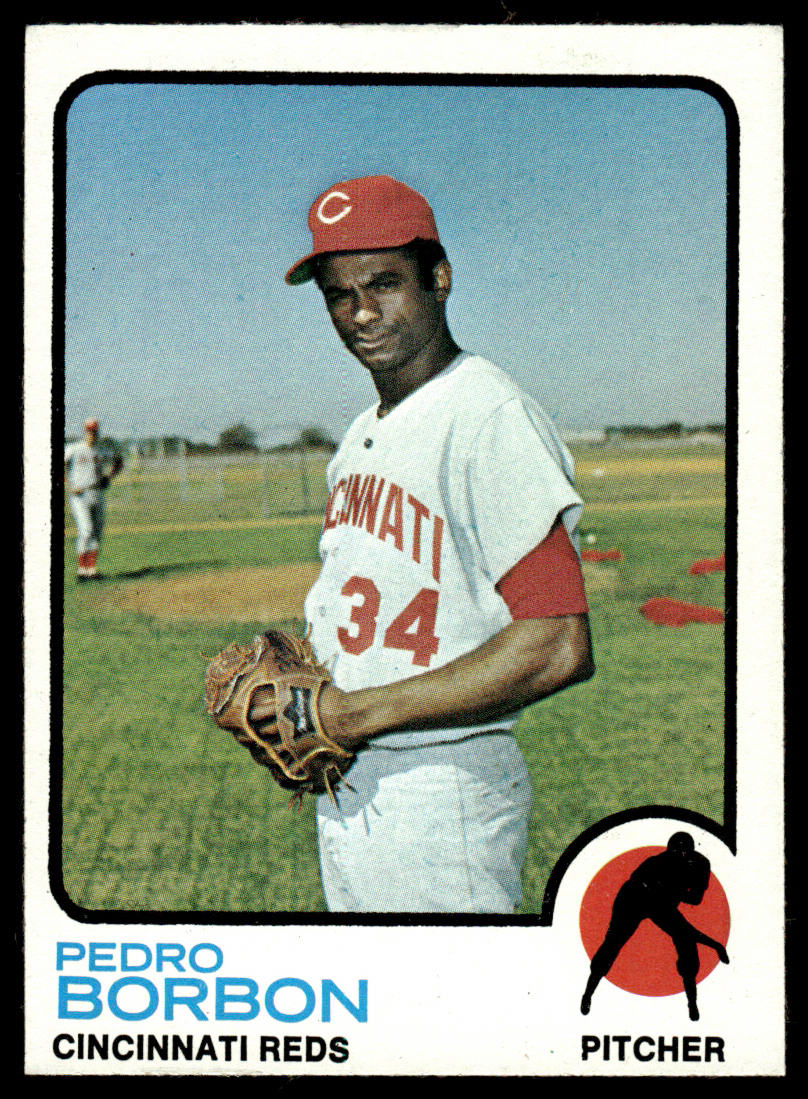 1973 Topps Baseball #492 - Pedro Borbon - EXMT