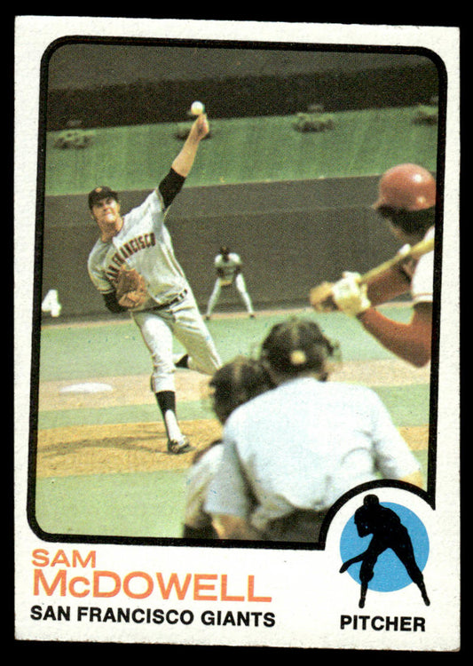 1973 Topps Baseball #511 - Sam McDowell - EX