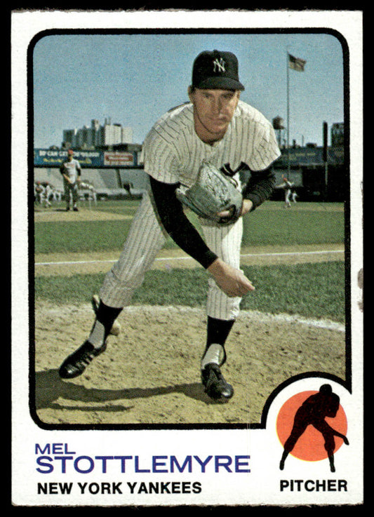 1973 Topps Baseball #520 - Mel Stottlemyre - NM