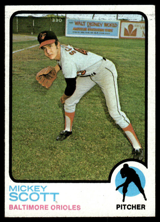 1973 Topps Baseball #553 - Mickey Scott - EXMT