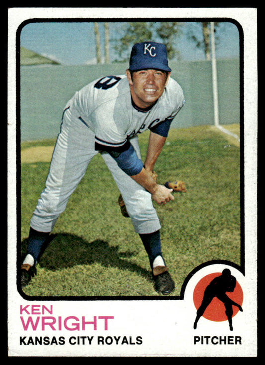 1973 Topps Baseball #578 - Ken Wright - EXMT