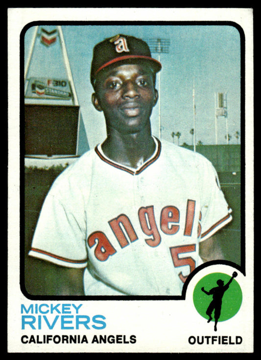 1973 Topps Baseball #597 - Mickey Rivers - EXMT
