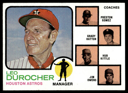 1973 Topps Baseball #624 - Astros Field Leaders - EXMT