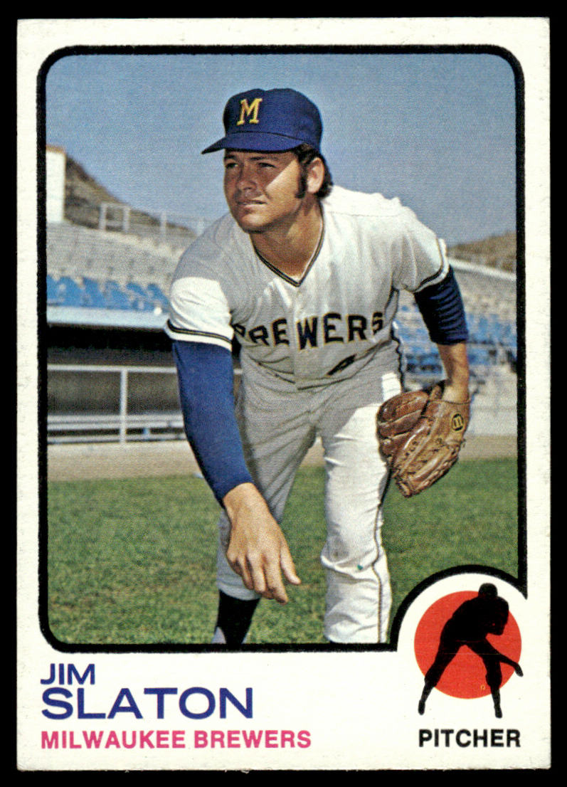 1973 Topps Baseball #628 - Jim Slaton - EXMT
