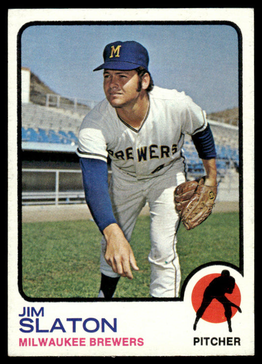 1973 Topps Baseball #628 - Jim Slaton - EXMT