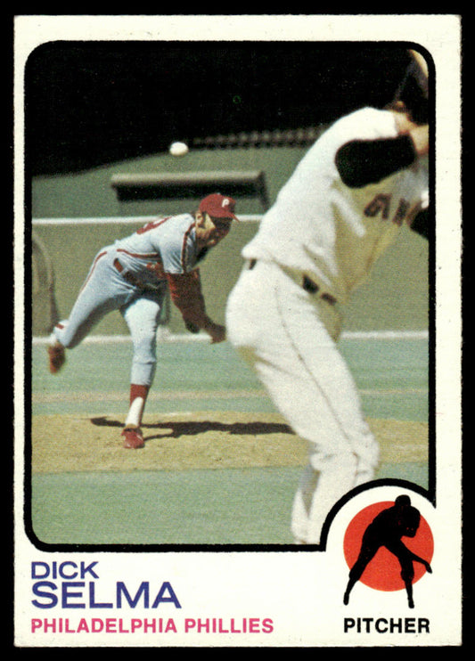 1973 Topps Baseball #632 - Dick Selma - EXMT