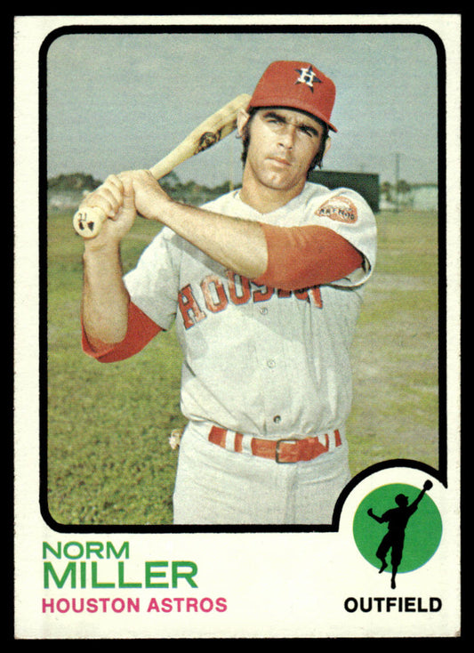 1973 Topps Baseball #637 - Norm Miller - EXMT