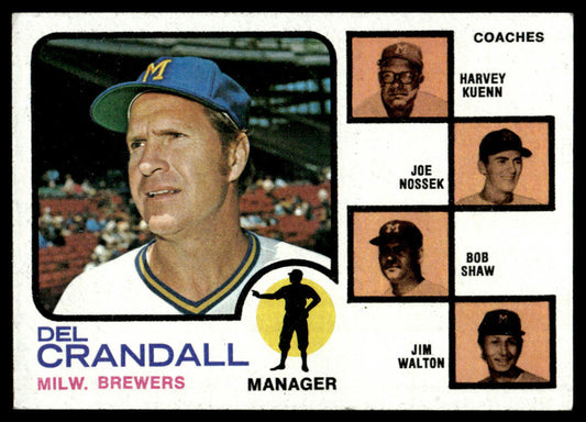 1973 Topps Baseball #646 - Brewers Field Leaders - EX