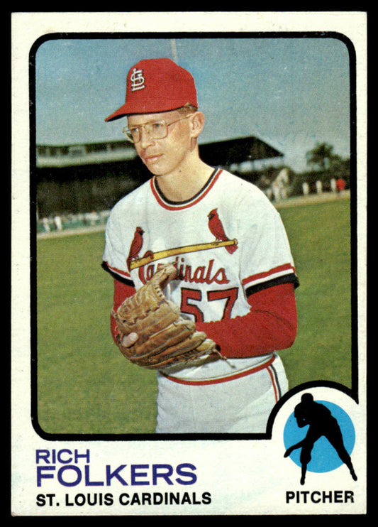 1973 Topps Baseball #649 - Rich Folkers - EX