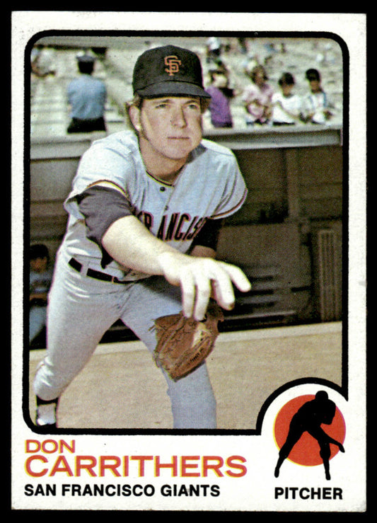 1973 Topps Baseball #651 - Don Carrithers - EXMT
