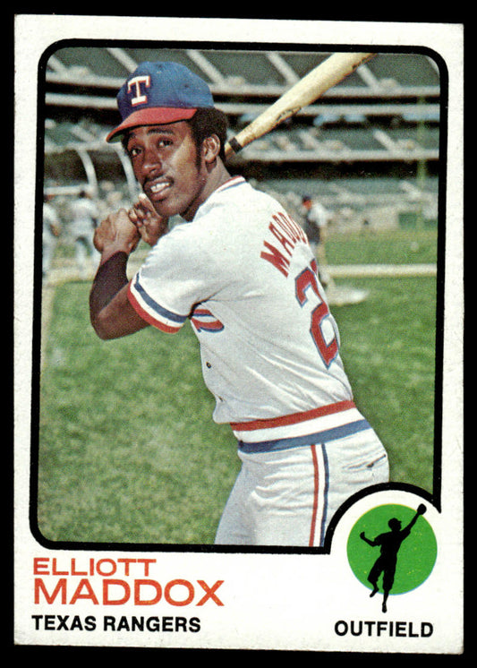 1973 Topps Baseball #658 - Elliott Maddox - EXMT
