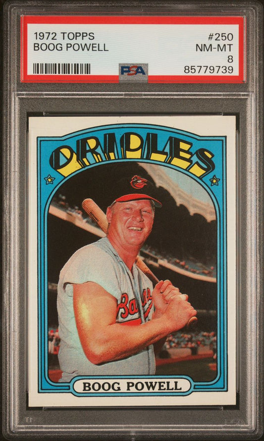 1972 Topps Baseball #250 - Boog Powell - PSA 8 - NMMT