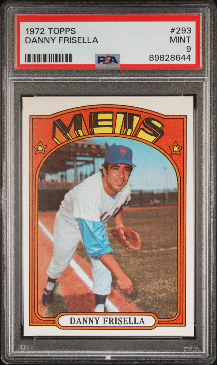 1972 Topps Baseball #293 - Danny Frisella - PSA 9 - MINT