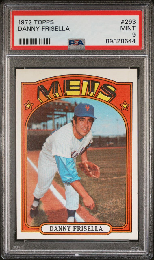 1972 Topps Baseball #293 - Danny Frisella - PSA 9 - MINT