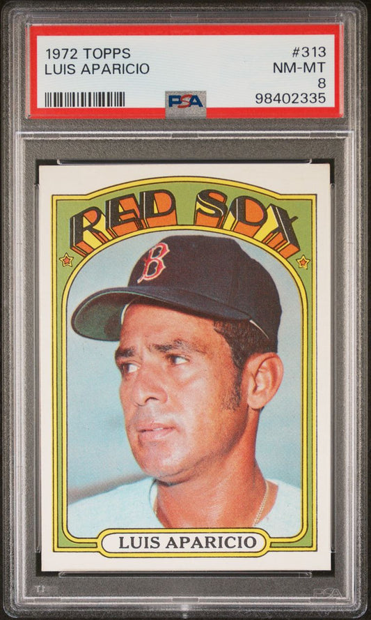 1972 Topps Baseball #313 - Luis Aparicio - PSA 8 - NMMT