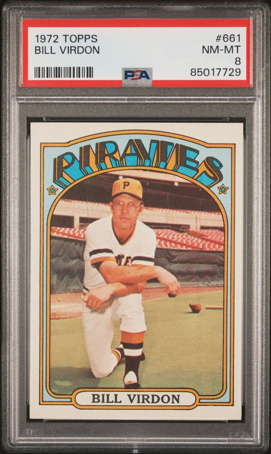 1972 Topps Baseball #661 - Bill Virdon - PSA 8 - NMMT