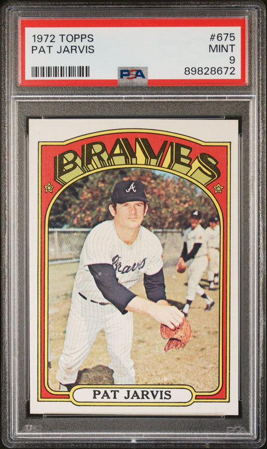 1972 Topps Baseball #675 - Pat Jarvis - PSA 9 - MINT