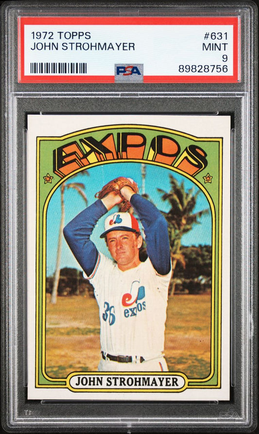 1972 Topps Baseball #631 - John Strohmayer - PSA 9 - MINT