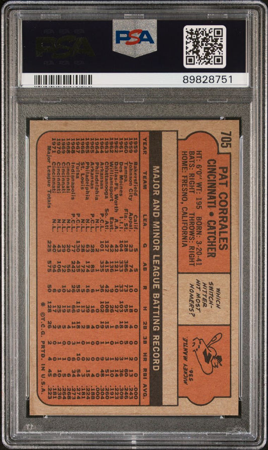 1972 Topps Baseball #701 - Jose Pagan - PSA 9 - MINT