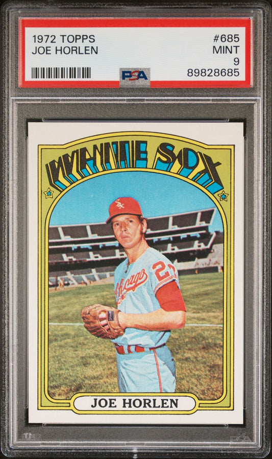 1972 Topps Baseball #685 - Joe Horlen - PSA 9 - MINT