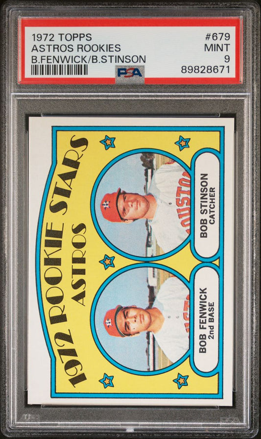 1972 Topps Baseball #679 - Astros 1972 Rookie Stars - PSA 9 - MINT